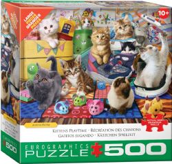 EUROGRAPHICS CASSE-TÊTE 500 LARGES PIÈCES - RÉCRÉATION DES CHATONS #8500-6143